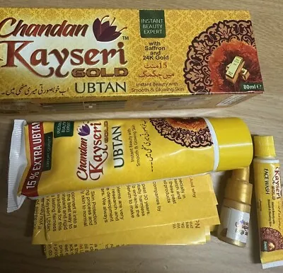 Skin Whitening Chandan Kayseri Gold Ubtan Cream • £12.96