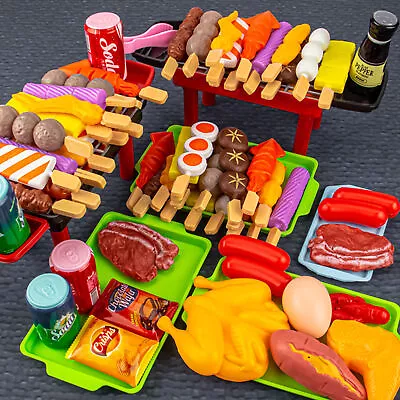 Kitchen Cooker Toy Food Toy Set Cooking Kids BBQ Fun Role Play Pretend Toys • $16.17