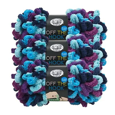 (3 Pack) Lion Brand Yarn 516-210AS Off The Hook Loop Yarn Hypnotic • $14.41