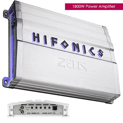 Hifonics Zeus ZG-1800.1D 1800W Mono Subwoofer Class D Car Audio Amplifier Amp • $159.99