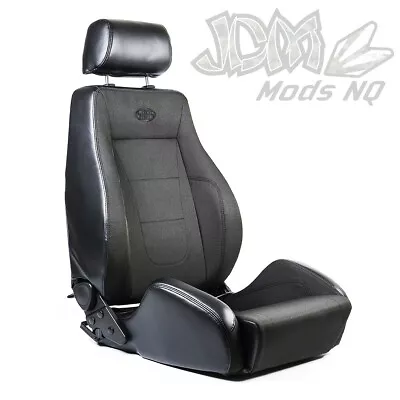 SAAS 4x4 Sports Seat Black Cloth / PU ADR Compliant SS4004 • $609