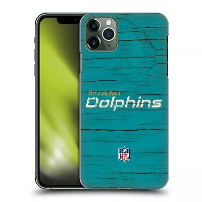 OFFICIAL NFL MIAMI DOLPHINS LOGO HARD BACK CASE FOR APPLE IPHONE PHONES • £17.95