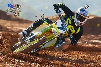 $25.95 • Buy 525739 JAMES STEWART Honda Yamaha SX/MX Motocross 36x24 WALL PRINT POSTER