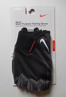 Nike Multi PurposeTraining Gloves Men Black/Grey/Red/White X-Small • $15.25