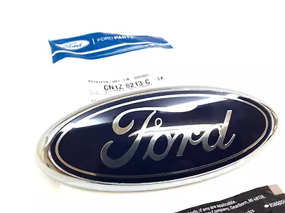 2013-2019 Ford Taurus 2011-2013 Fiesta Radiator Grille Blue Oval Emblem New OEM • $30.69