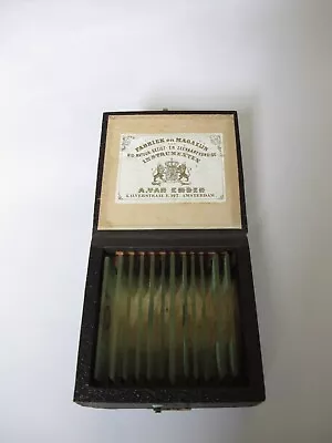 Cased Set Of Antique Microscope Slides By Carl Rodig. Hamburg. • $17.88