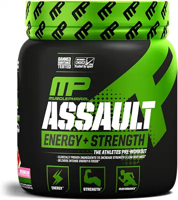 MusclePharm Assault Sport Pre-Workout 12.17 Ounce (Pack Of 1) Watermelon  • $69.99