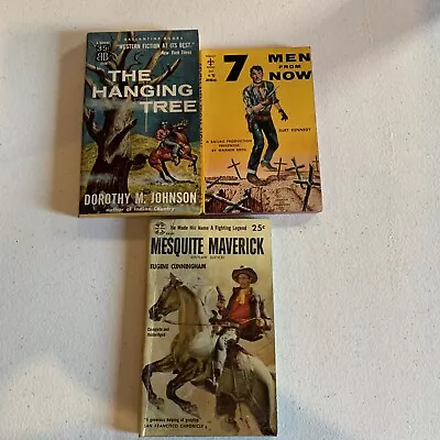 LOT OF 3: ADULT WESTERN Paperback Books  MIXED AUTHORS    VINTAGE !!!! RARE !!!! • $11.69