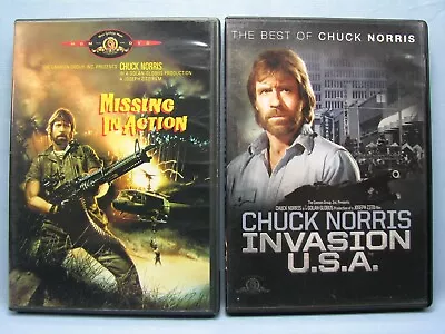 Missing In Action & Invasion U.S.A.  (DVD) Chuck Norris • $11.49