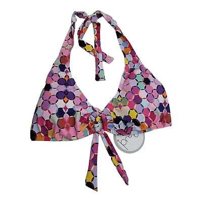 Prego Women's Maternity Bikini Top Kaleidoscope Colorful Size Small • $16.76