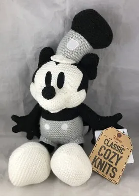 Disney Parks Mickey Mouse Steamboat Willie 1928 Classic Cozy Knits 11  Plush NEW • $36.99