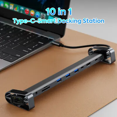 $45.06 • Buy 10-in-1 Multiport USB-C Hub Type-C To HDMI Adapter 4K HDMI Docking Station USB A