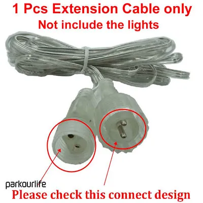 £1.59 • Buy 1-5M Extension Cable For LED Meteor Shower Lights Icicle (ONLY Extension Cable)