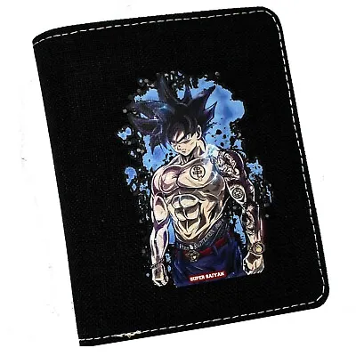 Dragon Ball Goku Super Saiyan Fine Canvas Bi-fold Wallet New • $18.95