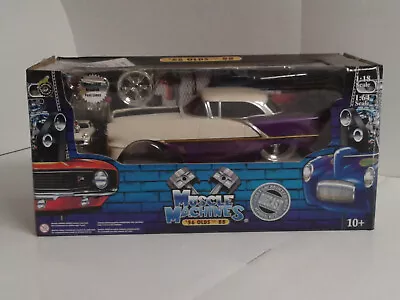 Muscle Machines BUILD IT '56 Olds 88 Purple/White 1/18 Scale • $175