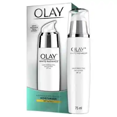 $38.48 • Buy Olay White Radiance Light Perfecting DAY Lotion SPF24 Reduce Dullness Spots 75ml