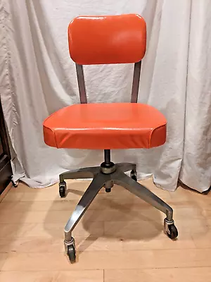 COLE MCM Vintage Tanker Propeller Base Swivel/Back Recline Rolling Desk Chair • $329.25