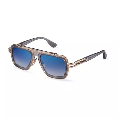 Dita LXN-EVO DT DTS403 A-02 Crystal Grey/White Gold Metal Sunglasses Blue • $119.98