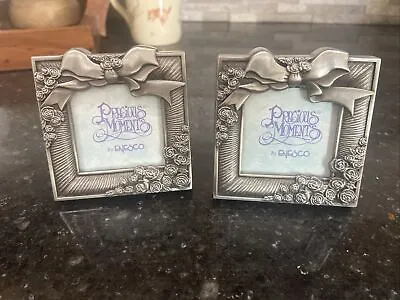 Vintage Precious Moments Mini Photo Frame Picture Frame Metal Set Of 2 • $8.99