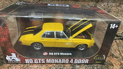 1:24 DDA Holden HQ GTS Monaro Sedan Yellow / Black Stripes Exclusive Release • $120