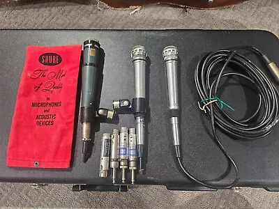 Vintage 1960s Audio Altec 685A + 2 Turner 500 Dynamic Microphones + Accesories • $400
