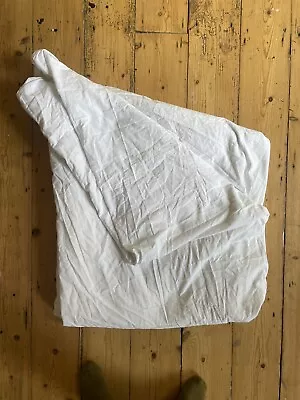 Habitat Super King Cotton White Flat Bedsheet • £15