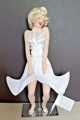 Franklin Mint Marilyn Monroe Seven Year Itch 17  Porcelain Doll READ DESCRIPTION • $64.99