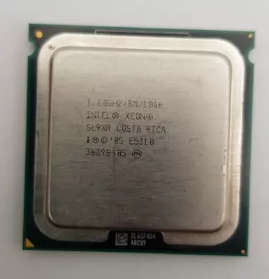 LOT OF 2 Intel Xeon E5310 SL9XR Quad-Core 1.6GHz/8M/ LGA771 CPU (OFFERS WELCOME) • £15