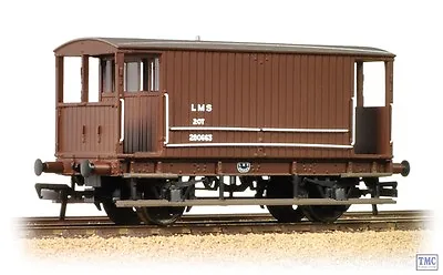 38-553A Bachmann OO Gauge Midland 20T Brake Van LMS Bauxite Without Duckets • £24.39