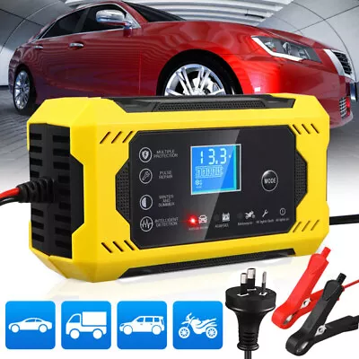 Smart Battery Charger Trickle 6A 12V Automatic AGM Car Truck Motorcycle Repair • $23.99