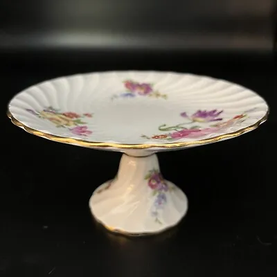 Vintage Aynsley England Bone China Pedestal Cake Dessert Stand 5  • $46.99