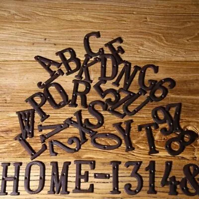 Metal Alphabet Letter Door Plate Outdoor Street Mailbox Number Screw Mounted • $14.04