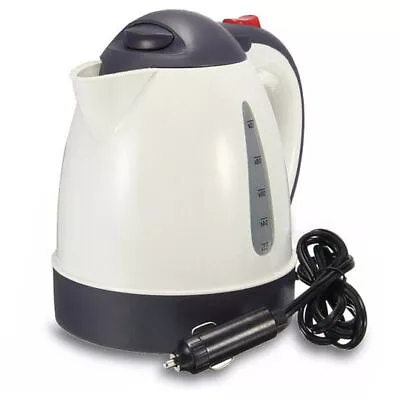 12V Electric Car Kettle Travel Camping Caravan Boiling Water Socket Tea Coffee • £14.85