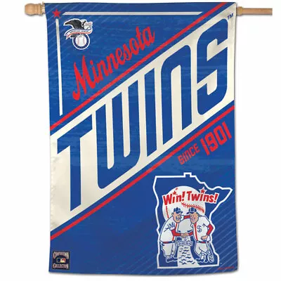 Minnesota Twins Cooperstown Coll. 28 X40  House Flag Wall Banner Mlb Licensed • $25.99