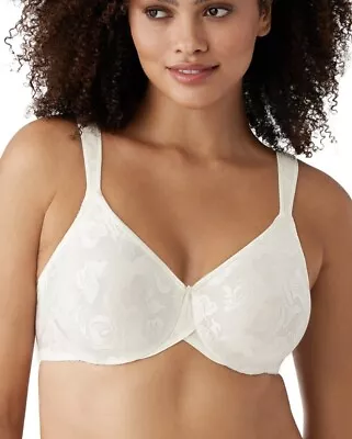 Wacoal 85567 Awareness Full Figure Seamless Bra Ivory 40H • $34.99