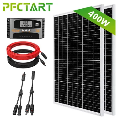 400W Solar Panel Kit Battery Charger 100A MPPT Controller For Caravan RV Boat UK • £279.58