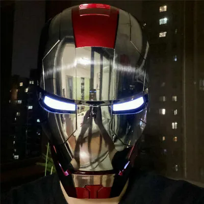 AUTOKING Wearable BLOC Iron Man MK5 Helmet Voice-controlled Cosplay Props Mask • $169.99