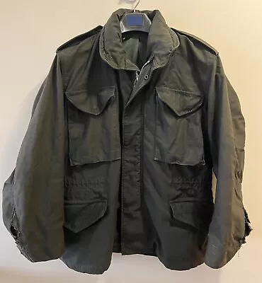 VTG Military M65 Style Field Jacket - Vietnam - Dyed Black - See Measurements • $39.99