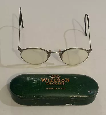 Vintage Willson Safety Goggles With Tin Case Made In USA • $28.95