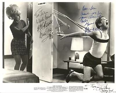 Hand Signed 8x10 ORIGINAL Photo KENNETH WILLIAMS Barbara WINDSOR Carry On + COA • £225