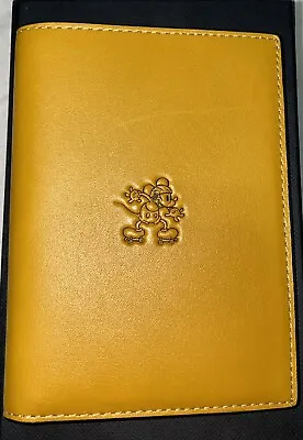 Coach X Disney Mickey Mouse Leather Passport Case GloveTanned Genuine Yellow • $726.38