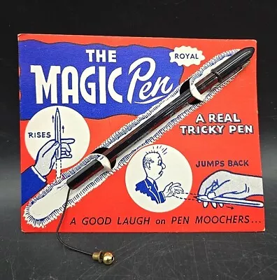 Sealed Vintage 1950s Rayal The Magic Pen Gag Joke Gift Toy Parlor Trick NOS • $49.99