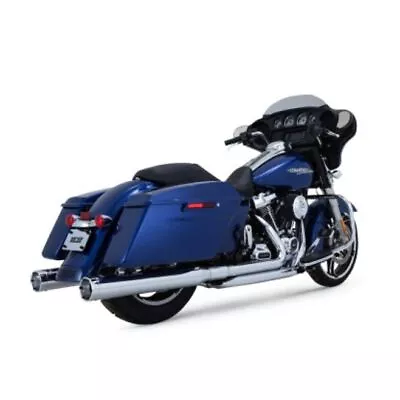 Vance Hines Chrome 4  Monster Round Slip-On Muffler 2017UP Harley Touring 16780 • $689