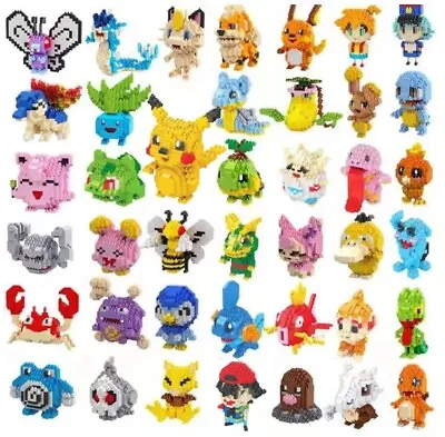 £5.99 • Buy Pokemon Nanoblock Building Blocks DIY Figurine 50+ To Choose From