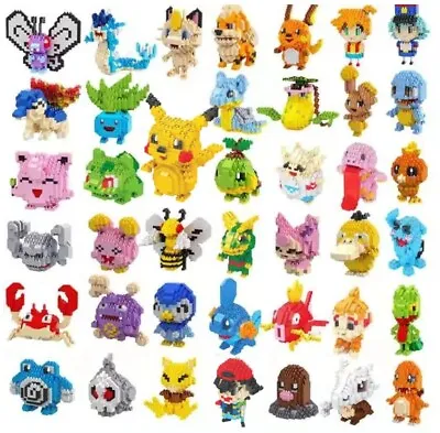 Pokemon Nanoblock Compatible Building Blocks 3D DIY 50+ To Choose From • £5.99