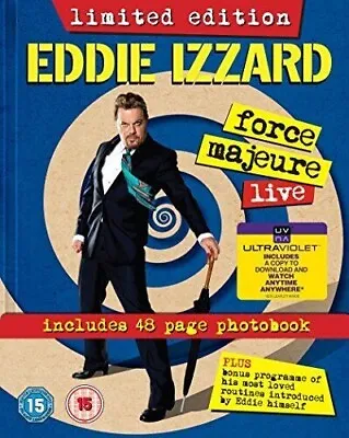 Eddie Izzard Force Majeure Live Limited Edition With 48 Page Book Dvd New Sealed • £4.99