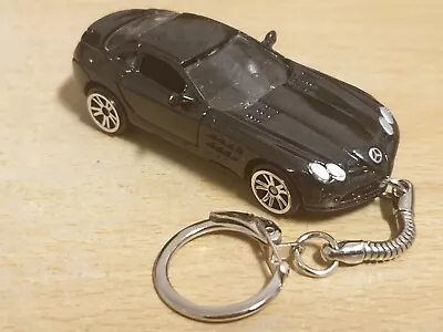 Diecast Mercedes Benz SLR Mclaren Black Toy Car Keyring / Keychain FREEPOST • £12.99