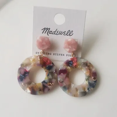 New MadeWell Geometric Drop Earrings Gift Fashion Women Party Holiday Jewelry • $10.59