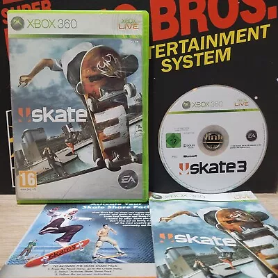 Skate 3 W.Manual Microsoft Xbox 360 PAL TESTED FREE TRACKED POSTAGE • $21.99