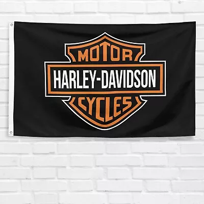 For Harley Davidson Motorcycle Enthusiasts 3x5 Ft Flag Garage Wall Banner Gift • $13.99